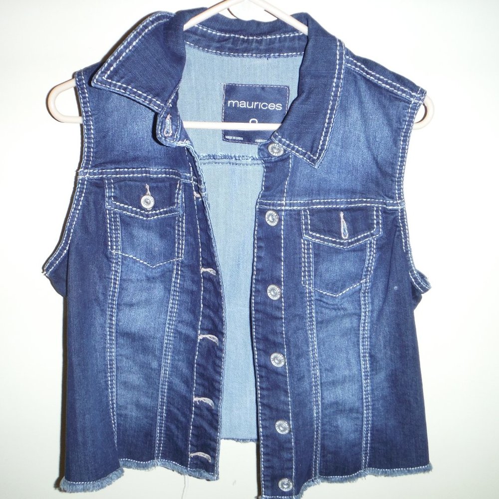 BLUE JEAN VEST MAURICES  0